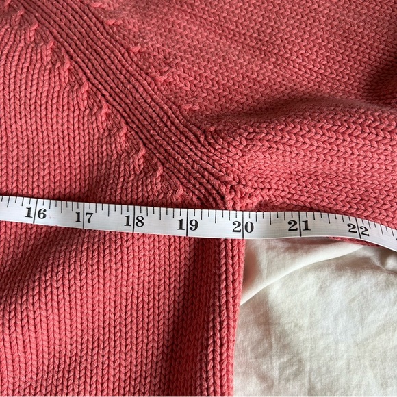 Chico's Womens Size 3 Coral Knit Zip-Up Sweater - Picture 3 of 7